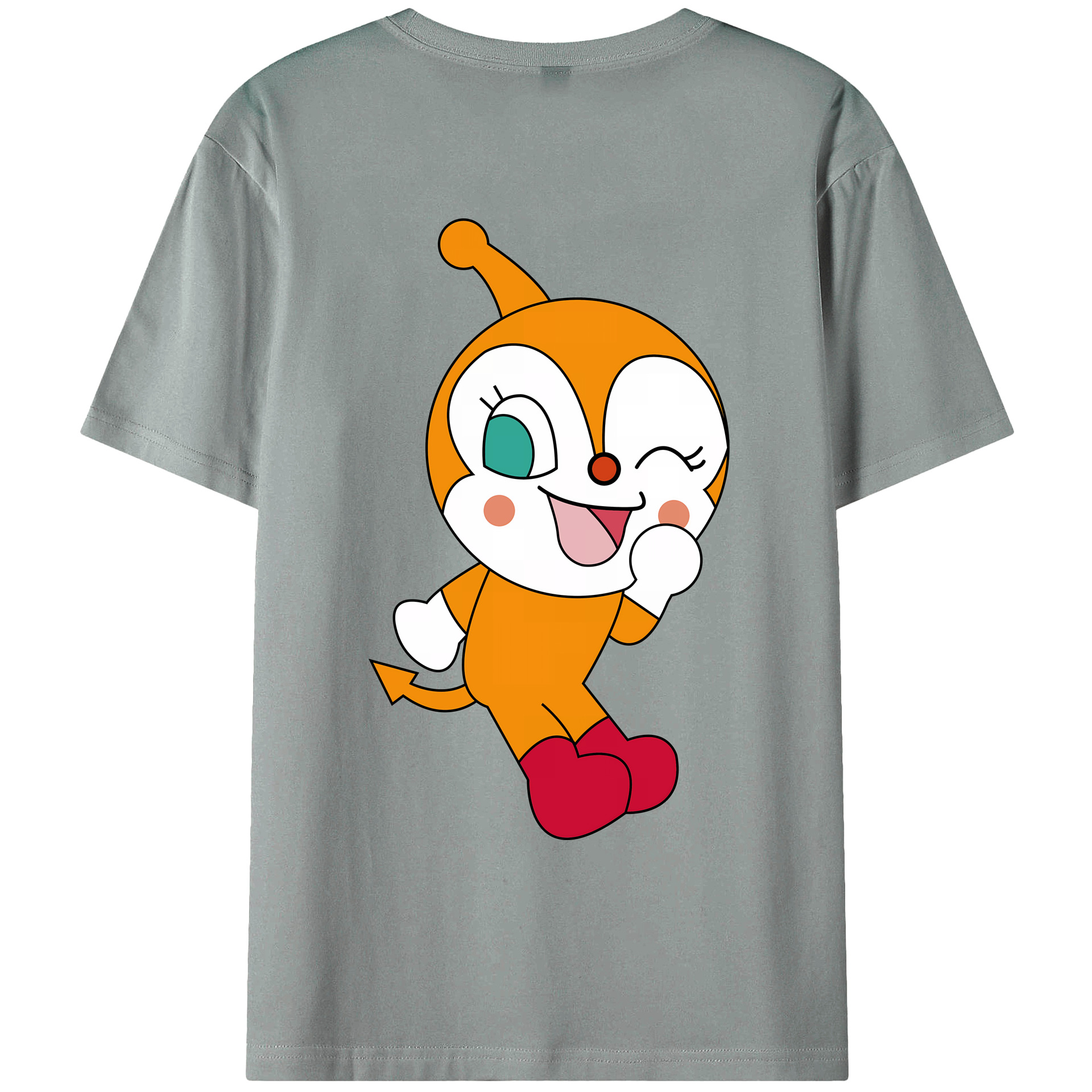 （画像用） アンパンマン Anpanman 綿100％ メンズ半袖Tシャツ（バックプリント） 通気性